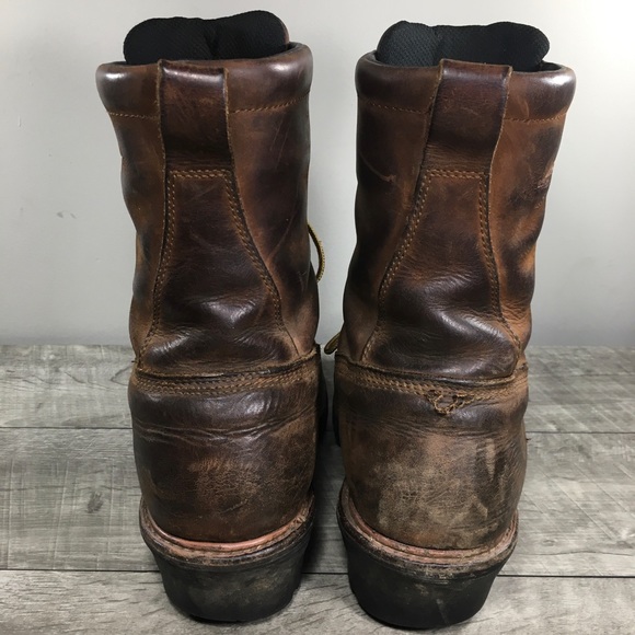 Red Wing Shoes #4420 LoggerMax Steel Toe Waterproof Leather Work Men’s Boots 11 - Picture 7 of 11